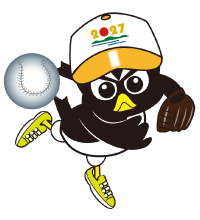 かどっぴーの軟式野球イラスト